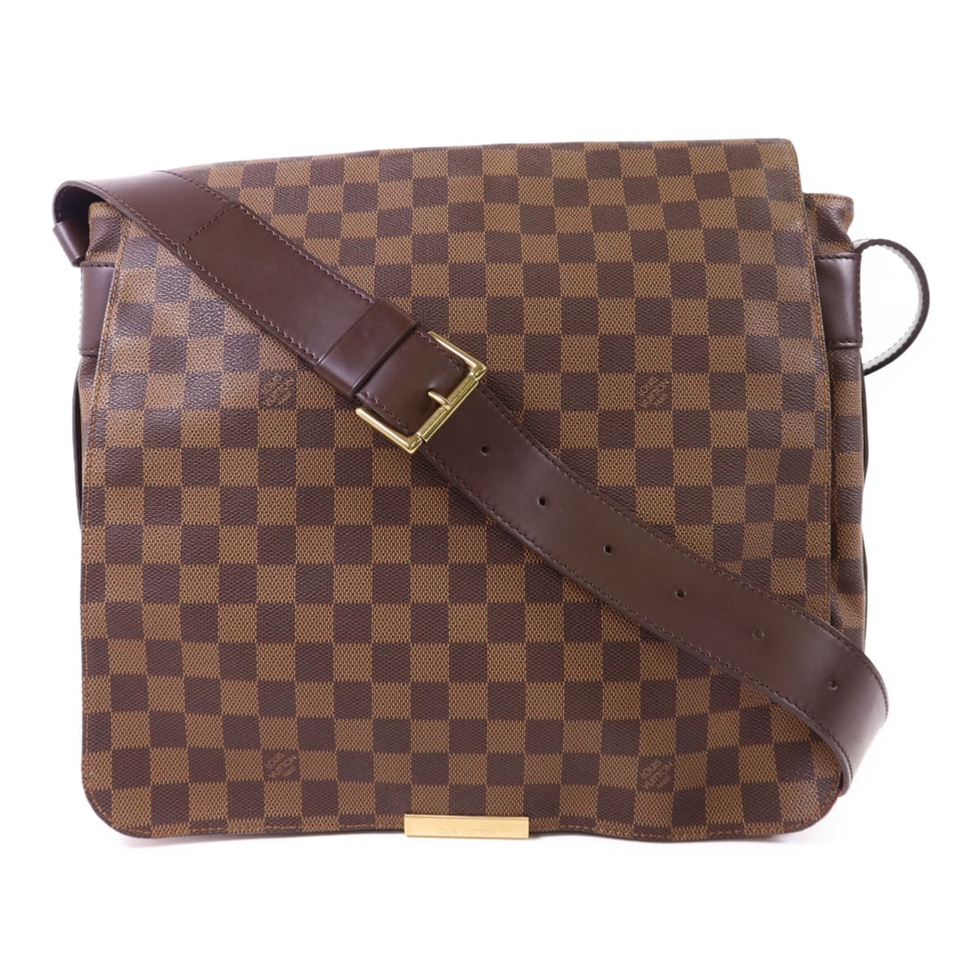 LOUIS VUITTON Bastille Shoulder Messenger Bag N45258 Damier Brown GHW: LOUIS VUITTON Bastille Shoulder Messenger Bag N45258 Damier Brown GHW Elevate your style with the LOUIS VUITTON Bastille Shoulder Messenger Bag, a perfect blend of luxury and functionality. Crafted fr