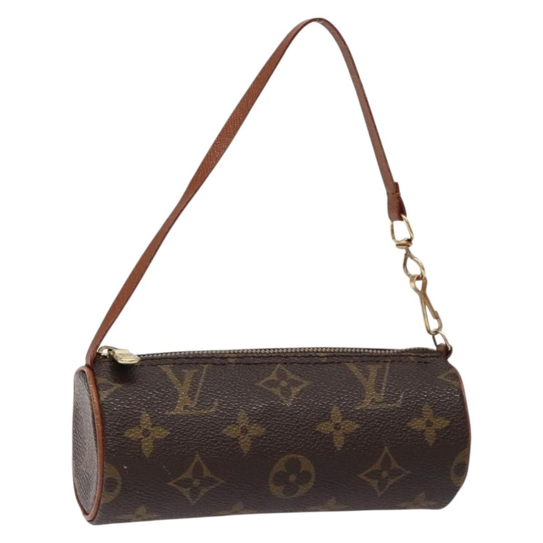 LOUIS VUITTON Monogram Papillon Pouch Authentic Made in France: LOUIS VUITTON Monogram Papillon Pouch Authentic Made in France This authentic Louis Vuitton Monogram Papillon Pouch showcases the iconic Monogram canvas, a hallmark of luxury and style. Designed for v