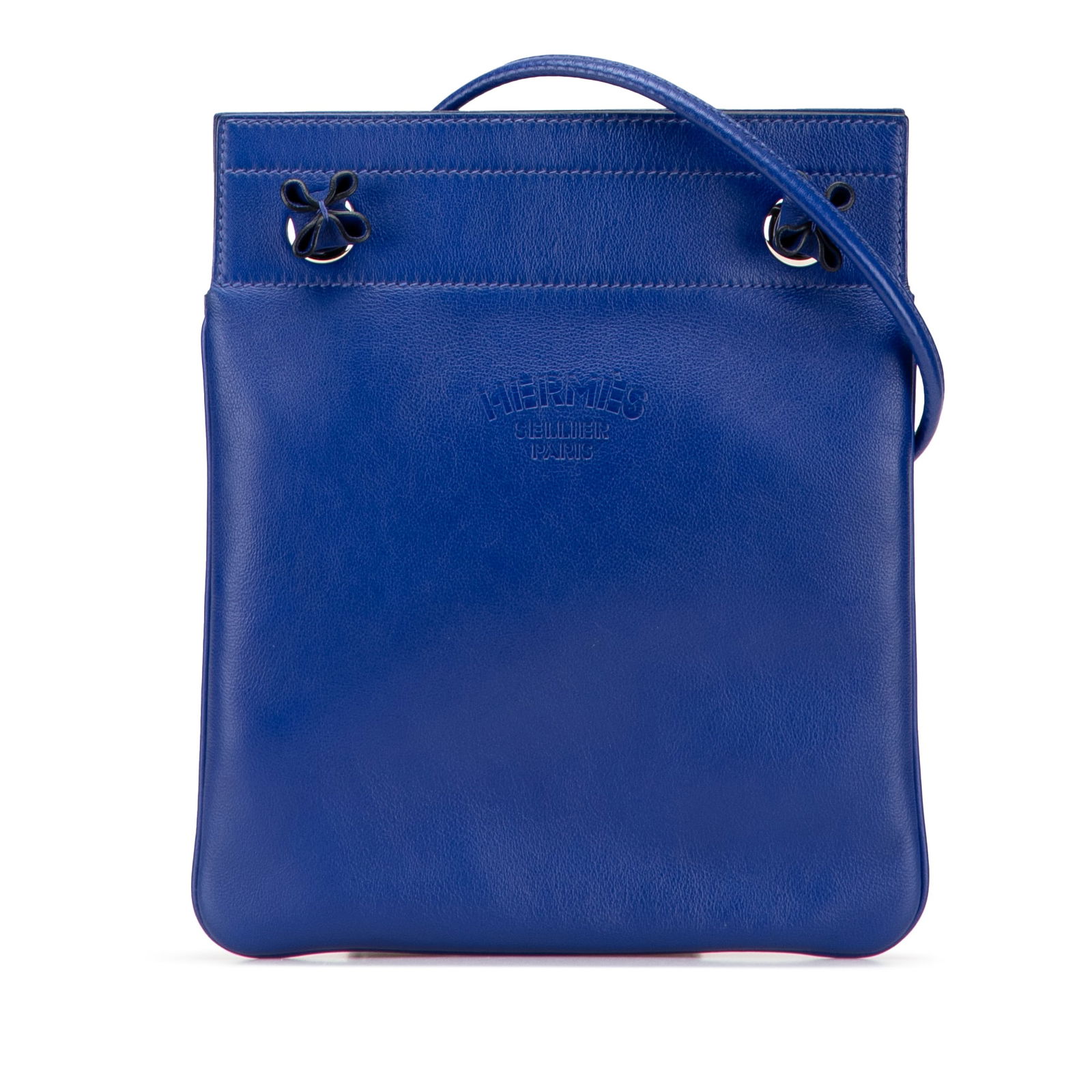 Hermes Mini Swift Aline Bag Blue Electrique Leather: Hermes Mini Swift Aline Bag Blue Electrique Leather The Hermes Mini Swift Aline Bag showcases a stunning Blue Electrique Swift leather exterior, designed for those who appreciate luxury and style. Thi