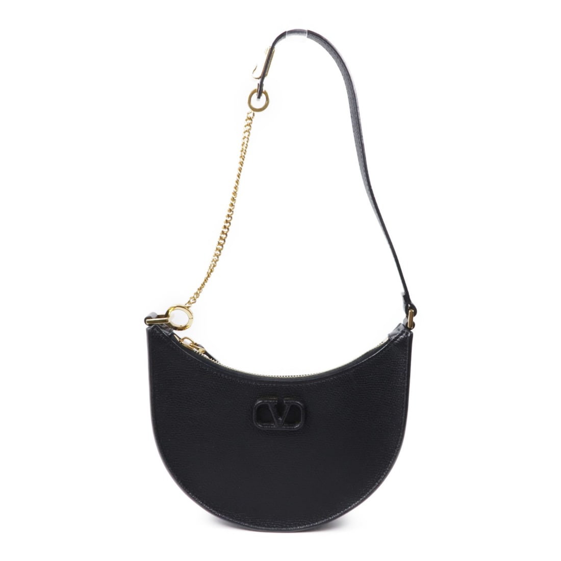 Valentino Black Calfskin Leather Shoulder Bag GHW (1 of 12)