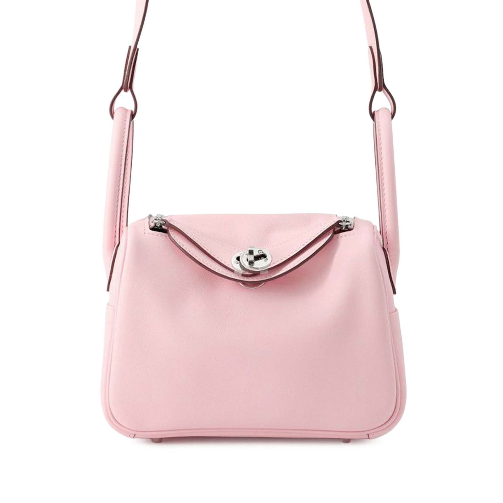 Hermes Mini Swift Lindy 20 Rose Sakura Leather Bag (1 of 7)