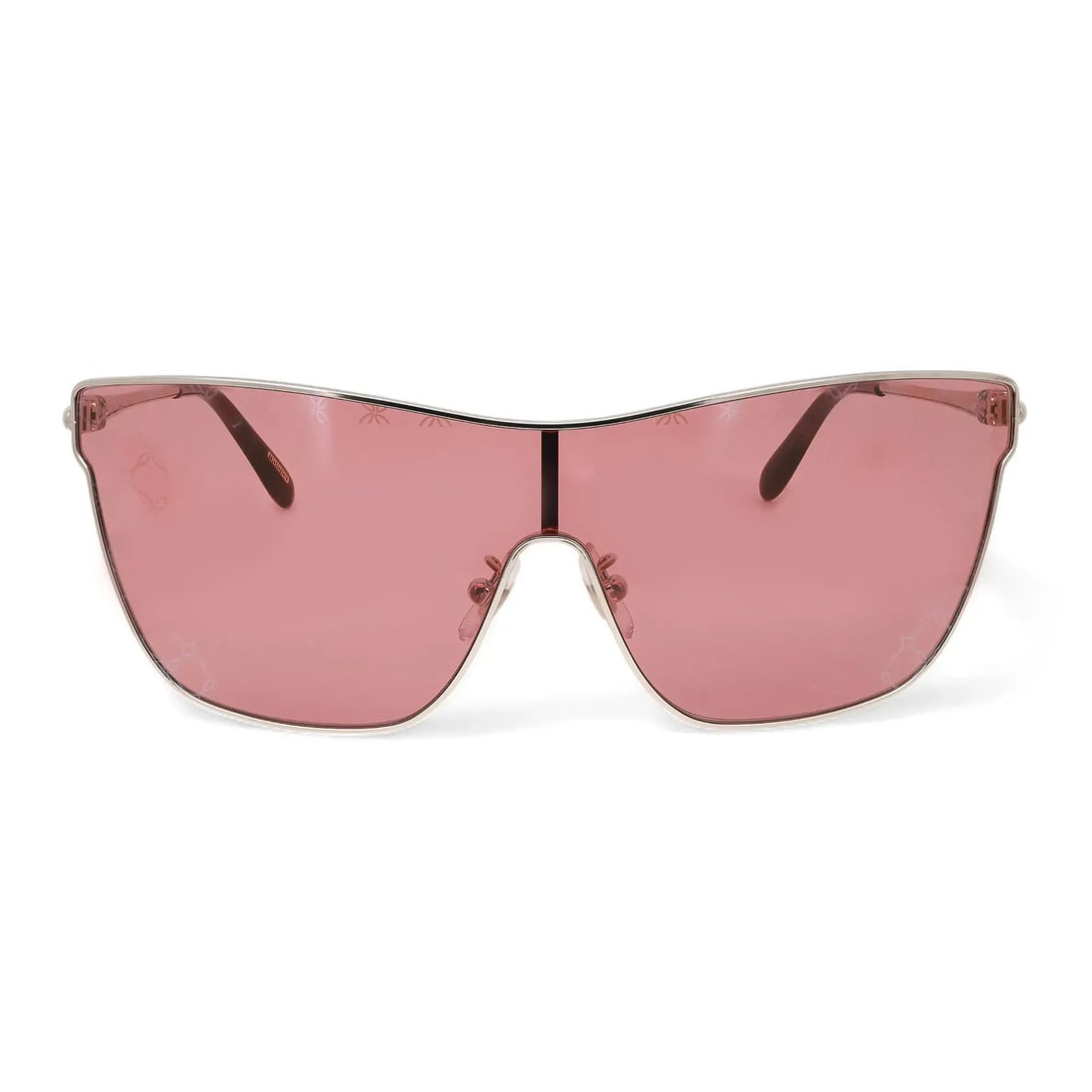 Chopard 95221-0406 Light Gold Frame Orange Mirrored Shield Sunglasses (1 of 5)