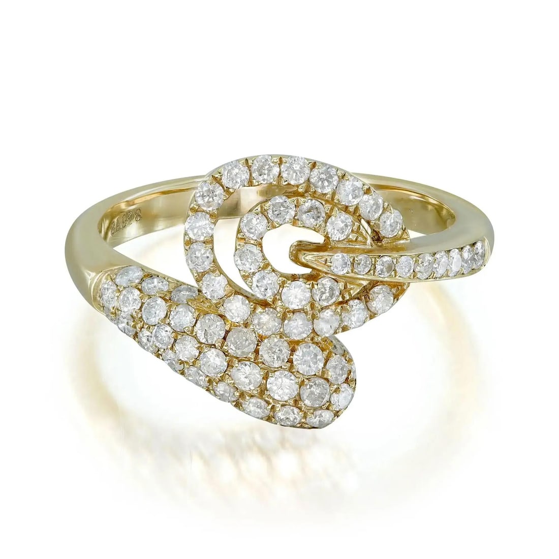 Rachel Koen 0.83CTW Round Diamond Cocktail Ring in 14K Yellow Gold: Rachel Koen 0.83CTW Round Diamond Cocktail Ring in 14K Yellow Gold This stunning ladies' ring is crafted from 14K yellow gold and features a beautiful prong set design adorned with sparkling round dia