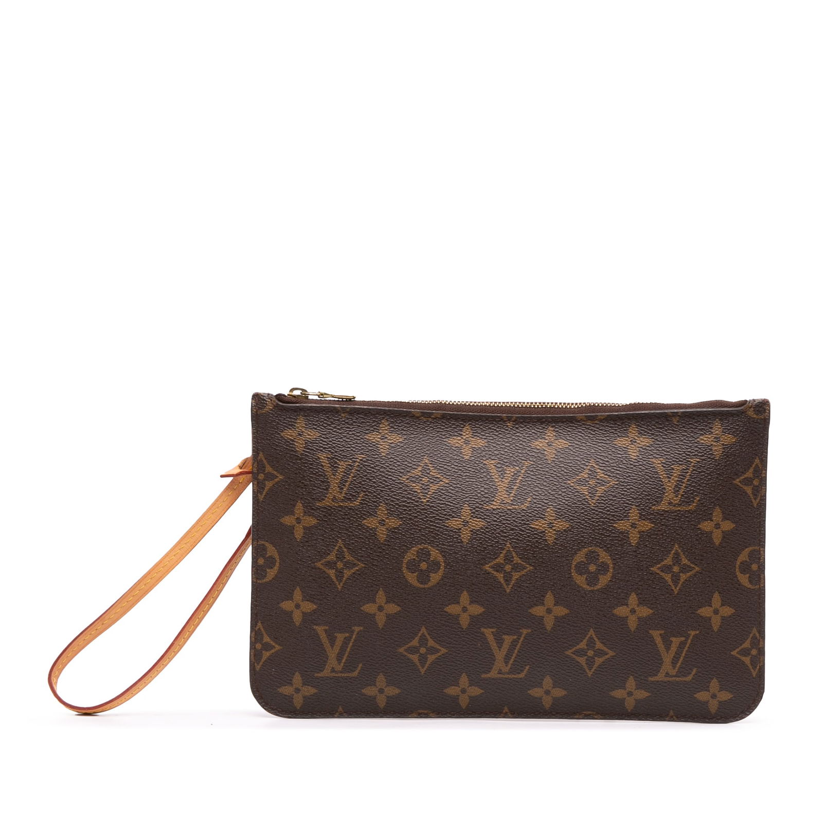 Louis Vuitton Monogram Neverfull Pouch with Wrist Strap (1 of 8)