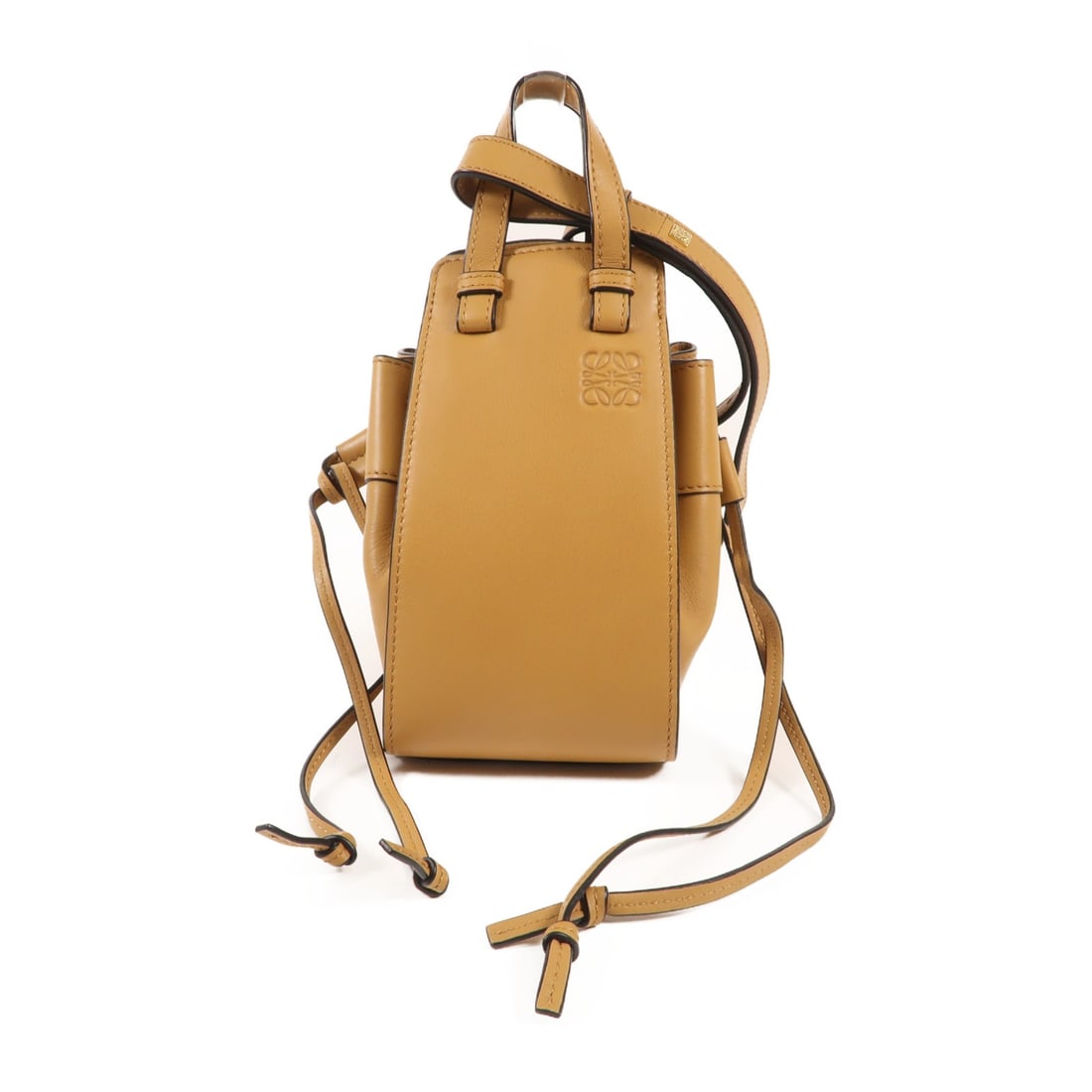 LOEWE Hammock Mini 2 Way Calfskin Leather Bag Light Brown (1 of 14)
