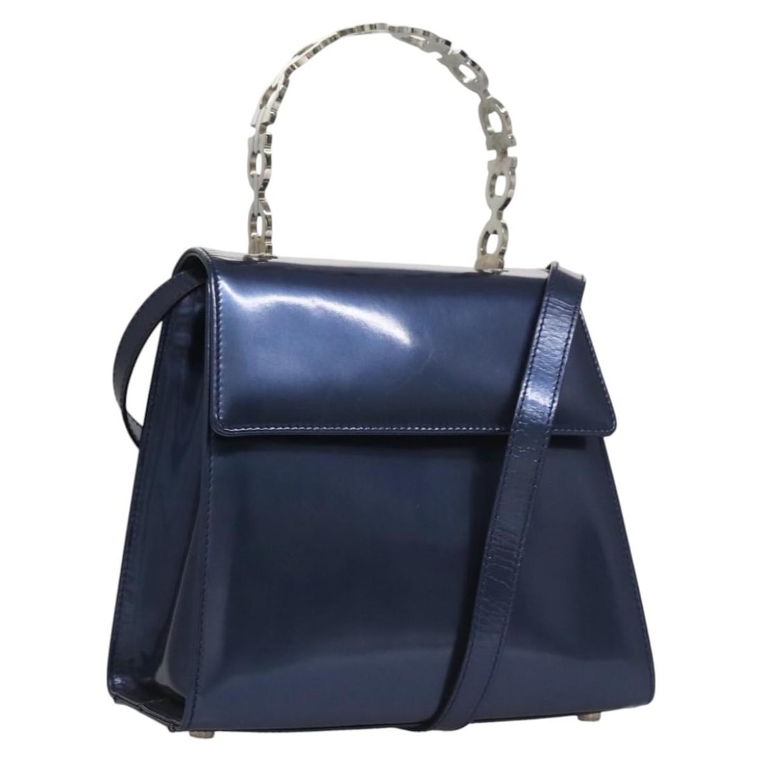 Gancini Blue Shoulder Bag by Salvatore Ferragamo (1 of 1)