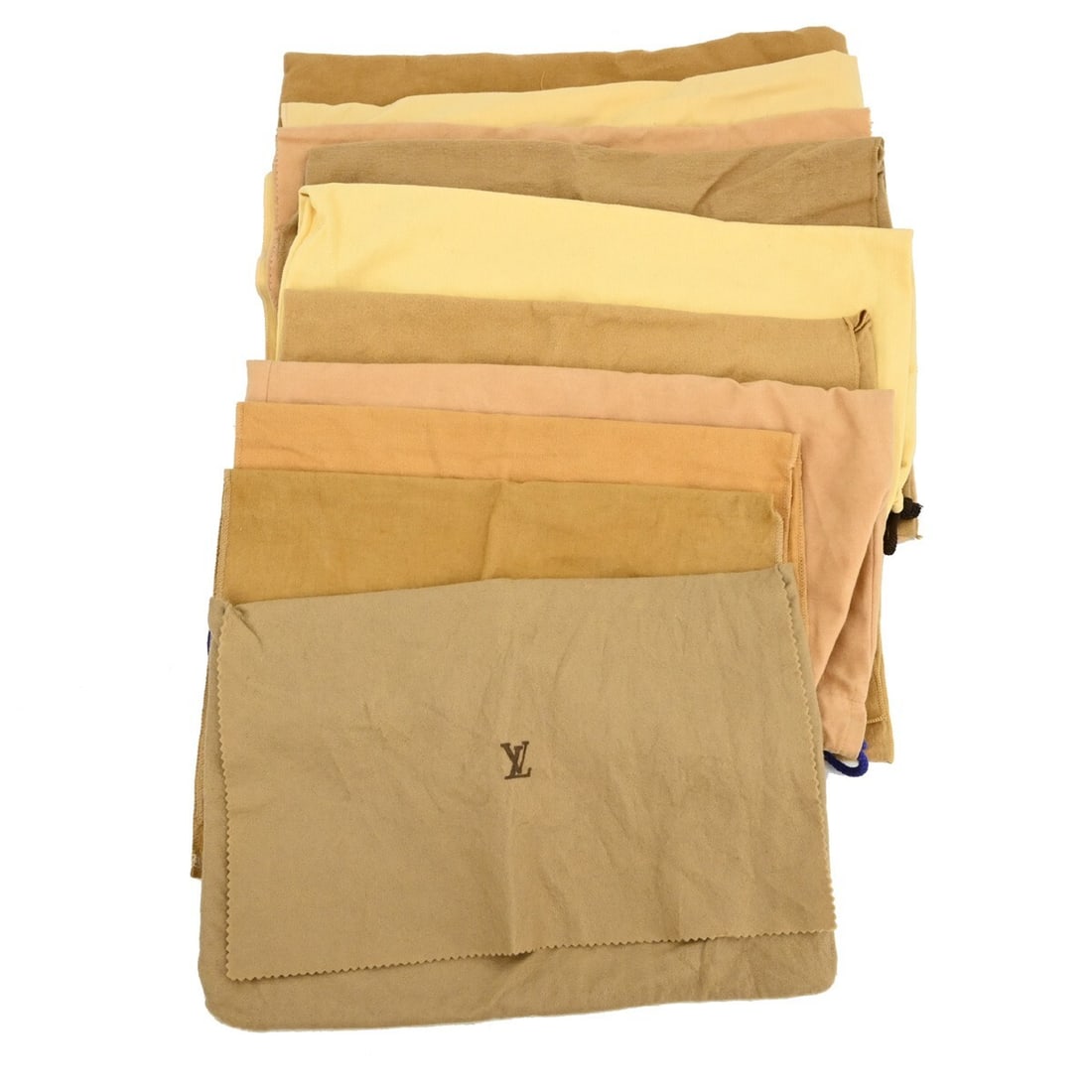 Louis Vuitton Authentic 10 Cotton Dust Bags Brown Beige Set (1 of 8)