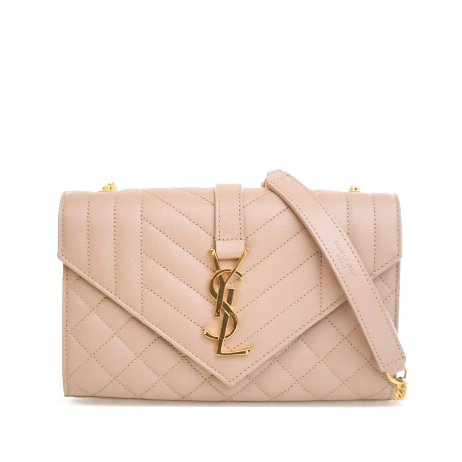 Saint Laurent Triquilt Envelope Crossbody Bag in Quilted Leather (1 of 10)