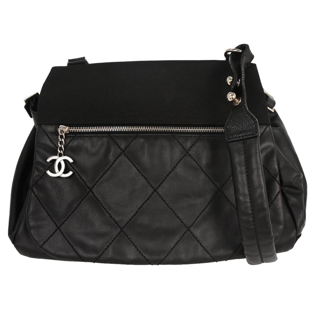 Chanel Black Paris-Biarritz Quilted Shoulder Bag (1 of 10)