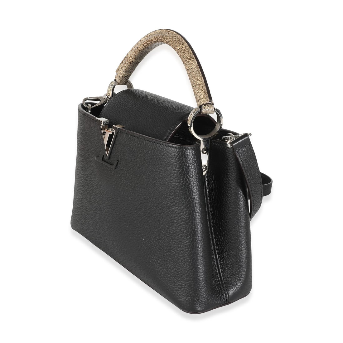 Louis Vuitton Capucines BB Black Taurillon Python Shoulder Bag - 2