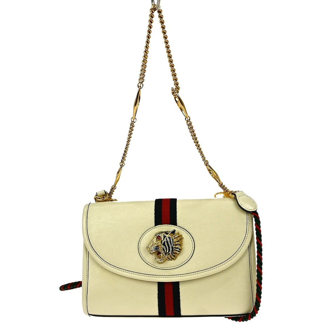 Gucci Ivory Rajah Tiger Head Shoulder Bag 570145 213048 (1 of 8)