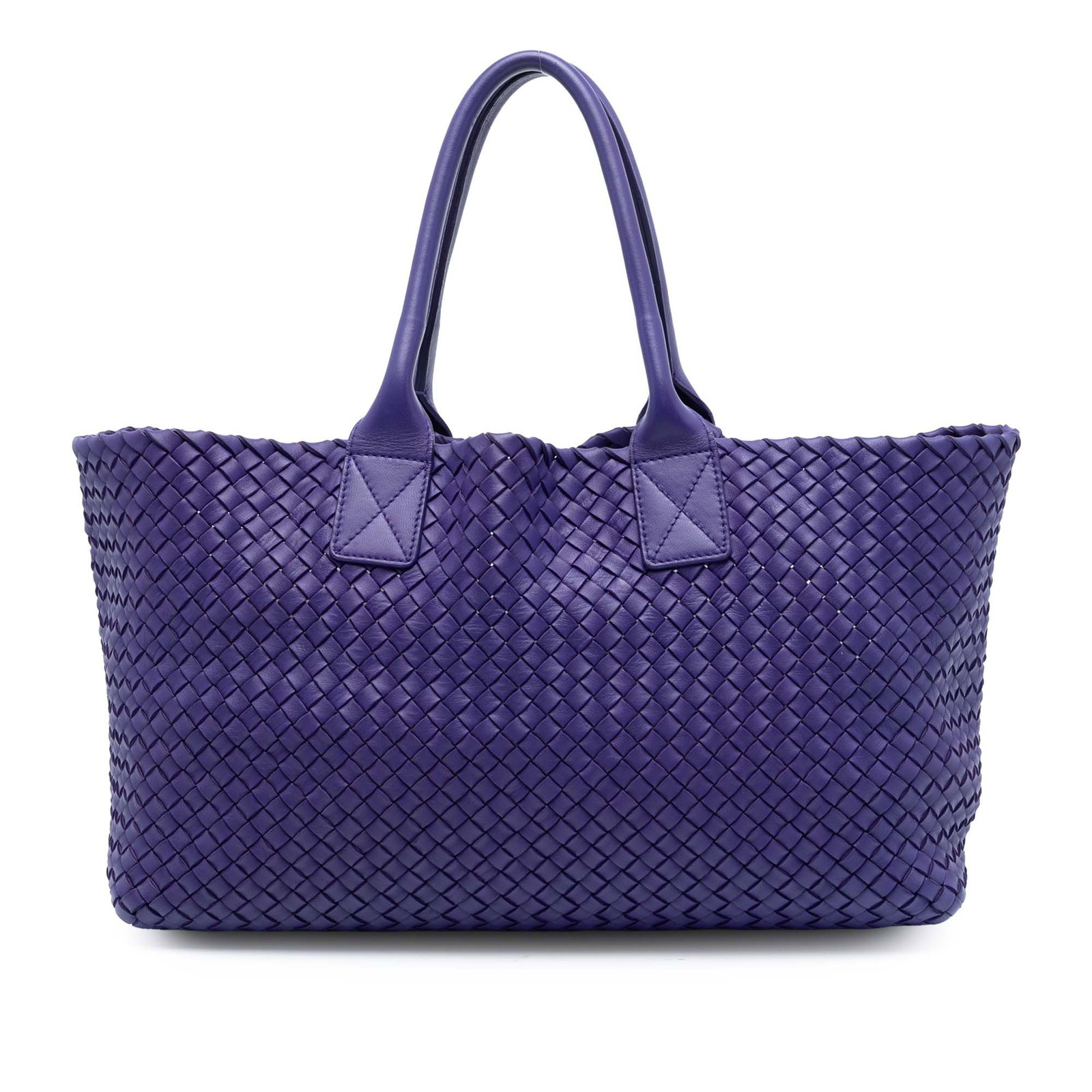 Medium Intreccio Woven Leather Cabat Tote by Bottega Veneta (1 of 8)