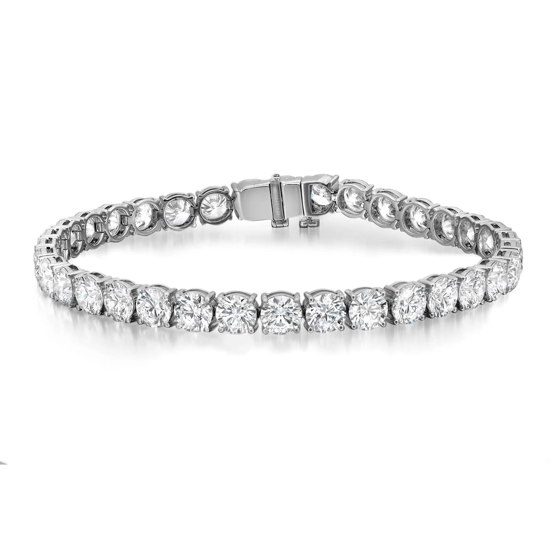Rachel Koen 14K White Gold 15.93Cttw Lab Grown Diamond Tennis Bracelet 7 Inches (1 of 4)