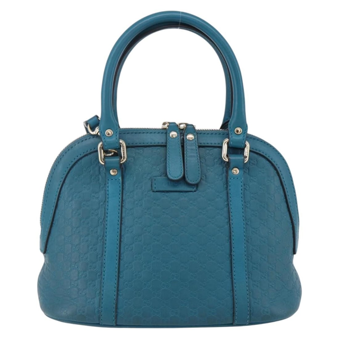 Turquoise Convertible Dome Handbag by Gucci (1 of 2)