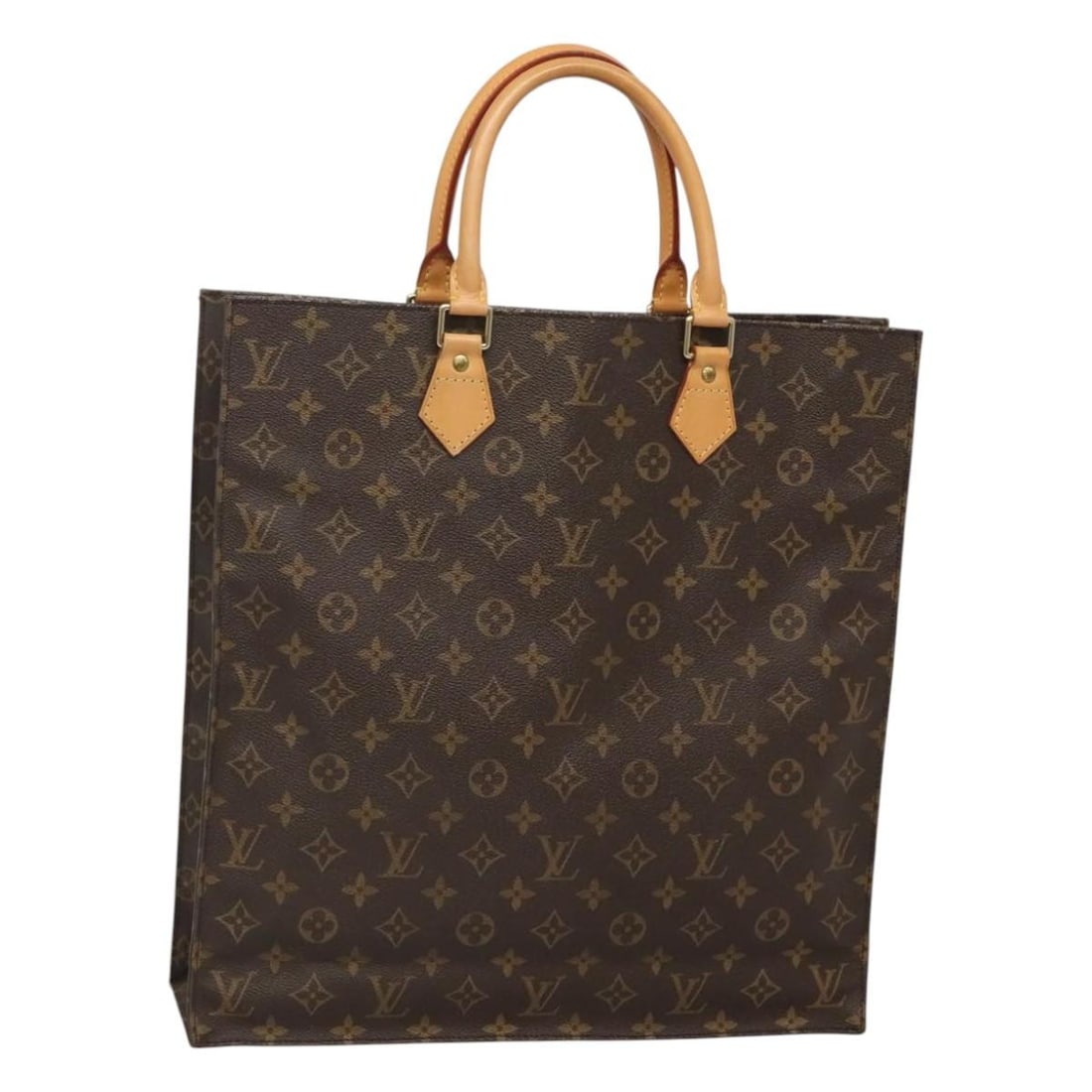 Louis Vuitton Monogram Sac Plat Hand Bag M51140 Authentic France: Louis Vuitton Monogram Sac Plat Hand Bag M51140 Authentic France This authentic LOUIS VUITTON Monogram Sac Plat Hand Bag (Model M51140) features a classic design crafted from durable Monogram Canvas.