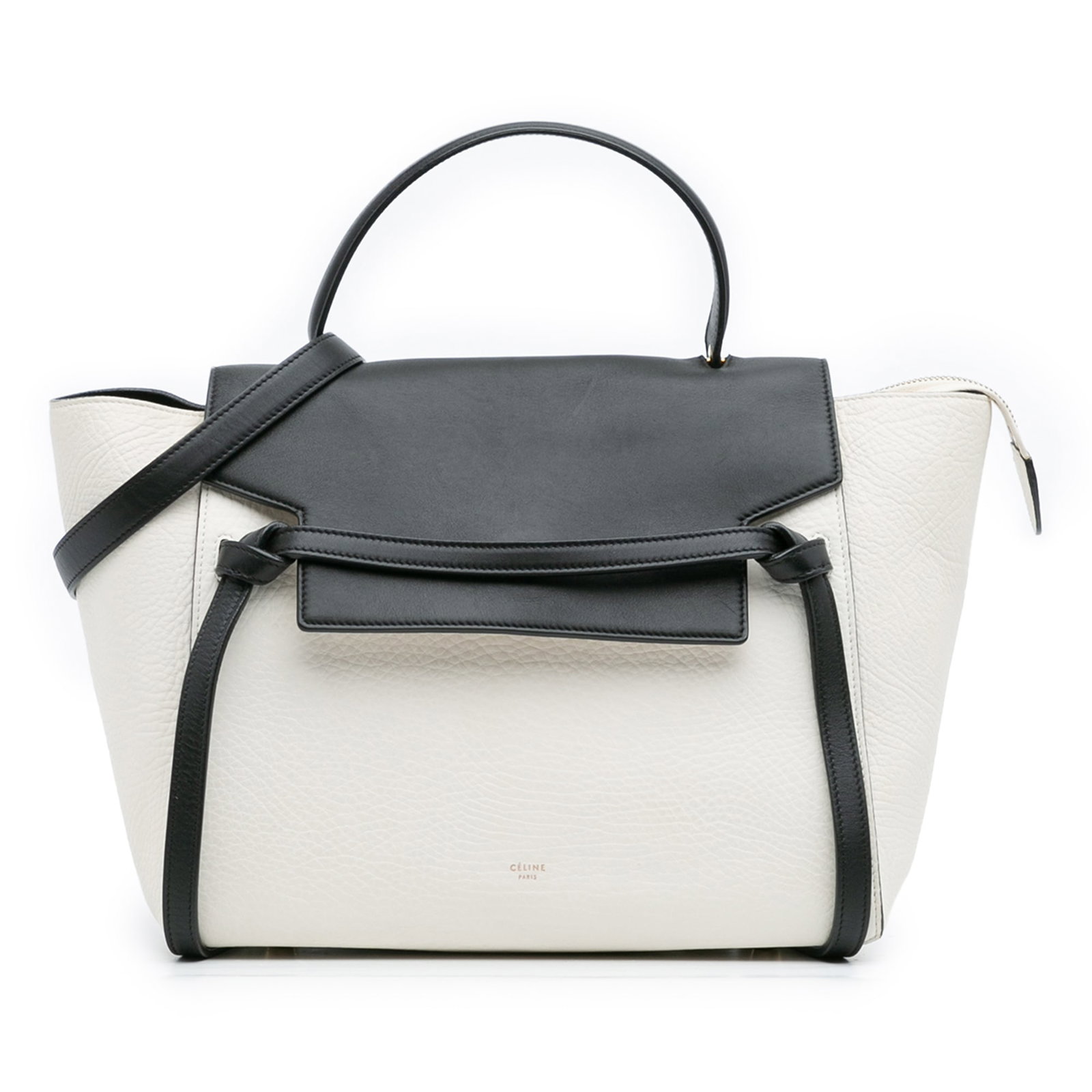 Celine Mini Bicolor Leather Belt Satchel Bag Italy (1 of 11)