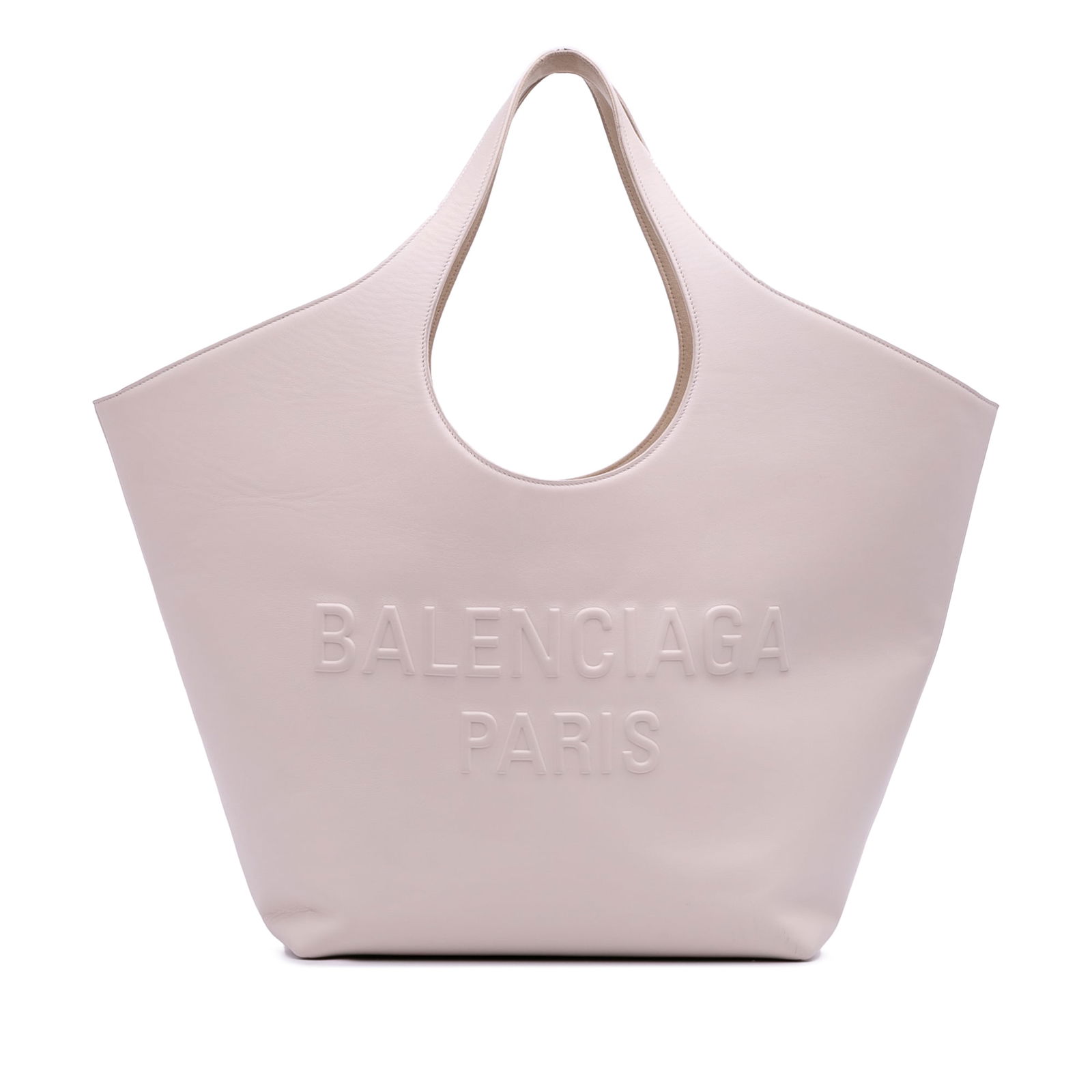 Balenciaga Medium Smooth Calfskin Mary Kate Tote in Pink: Balenciaga Medium Smooth Calfskin Mary Kate Tote in Pink Introducing the Balenciaga Medium Smooth Calfskin Mary Kate Tote, a chic and stylish accessory that embodies luxury and functionality. This ele