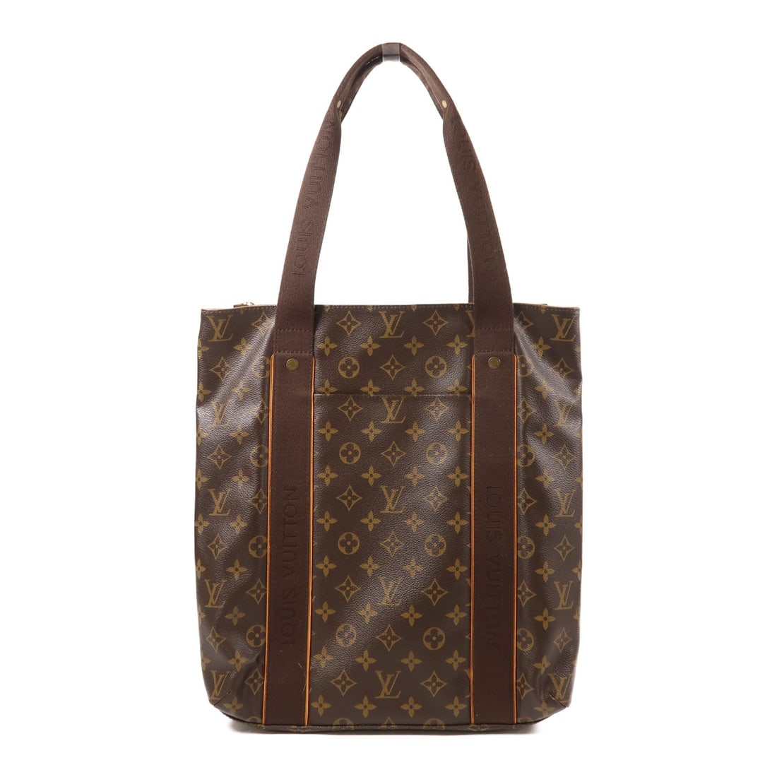 LOUIS VUITTON Cabas Beaubourg Tote Bag M53013 Monogram Brown GHW: LOUIS VUITTON Cabas Beaubourg Tote Bag M53013 Monogram Brown GHW Elevate your style with this LOUIS VUITTON Cabas Beaubourg Shoulder Bag. Crafted from durable PVC coated canvas, this tote bag features