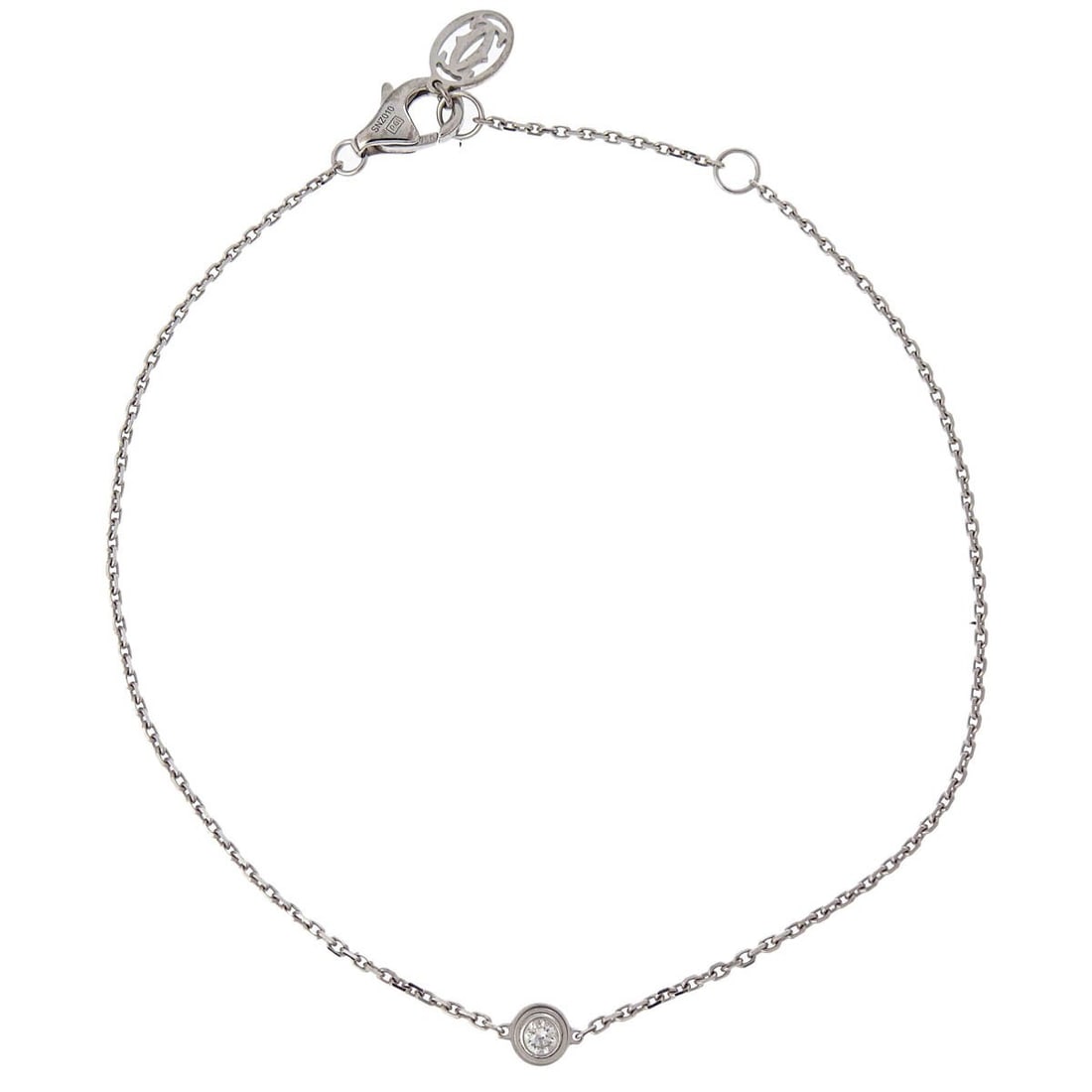 Cartier D'Amour 750 Gold Diamond Chain Bracelet SNZ010 (1 of 4)