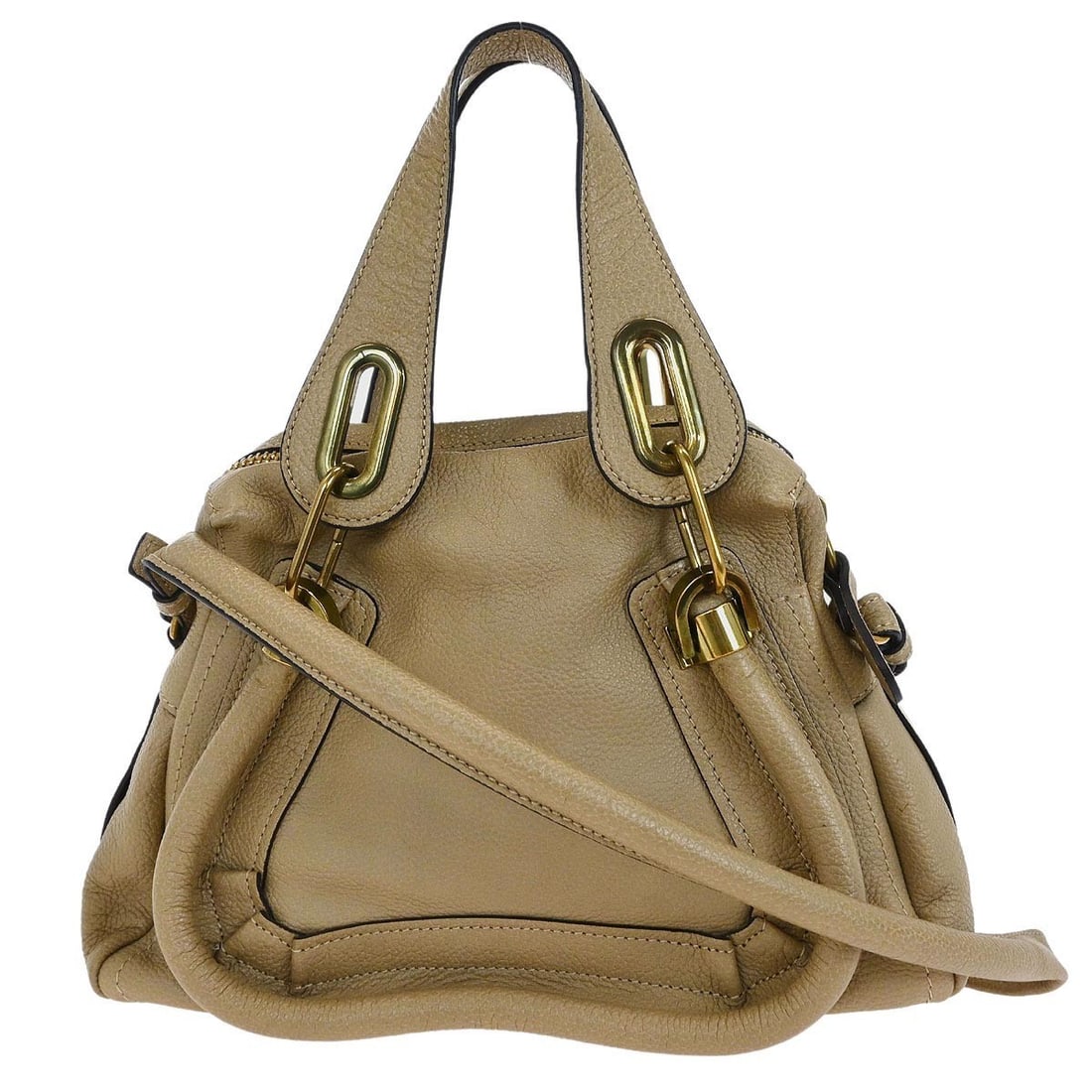 Chloe Paraty Beige Two Way Top Handle Handbag (1 of 2)