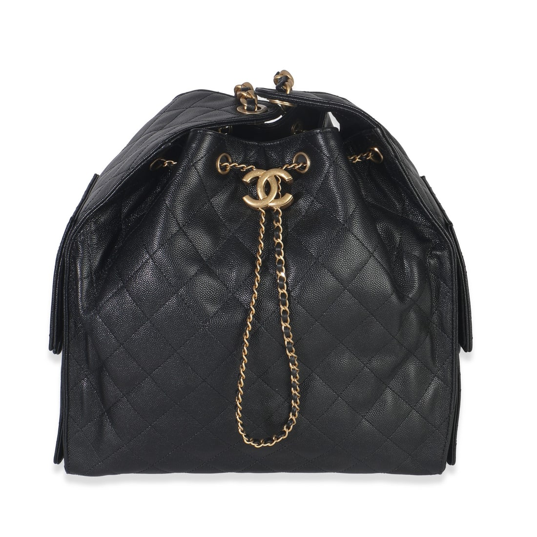Chanel Medium 25 Hobo Handbag Black Caviar Leather Gold-Tone Hardware: Chanel Medium 25 Hobo Handbag Black Caviar Leather Gold-Tone Hardware Introducing the Chanel Medium Chanel 25 Hobo Handbag, a sophisticated accessory crafted from luxurious black quilted caviar leathe