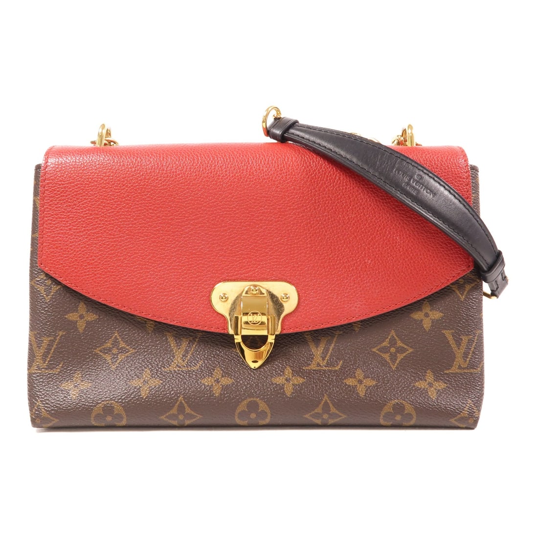 Louis Vuitton Saint Placide Shoulder Bag Monogram Brown Red: Louis Vuitton Saint Placide Shoulder Bag Monogram Brown Red Elevate your accessory collection with the LOUIS VUITTON Saint Placide Shoulder Bag. This stylish shoulder bag is crafted from durable PVC c