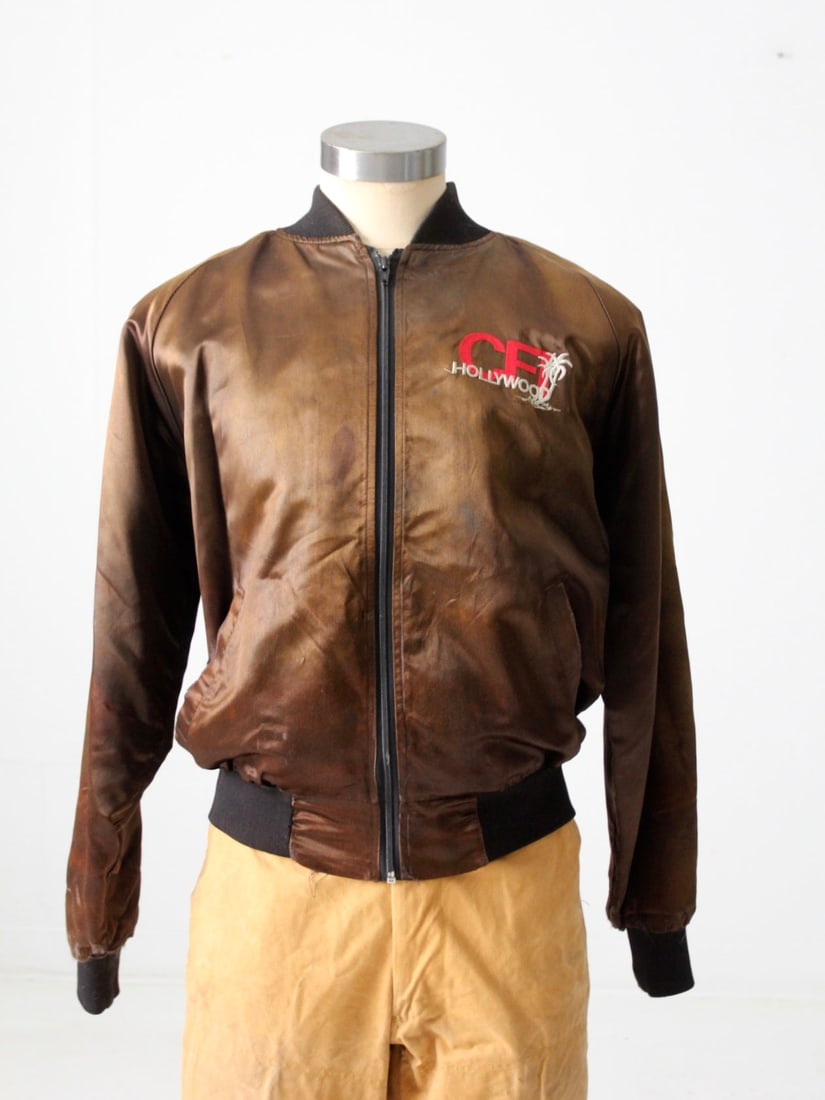 Vintage CFI Satin Bomber Club Jacket with Embroidery (1 of 12)