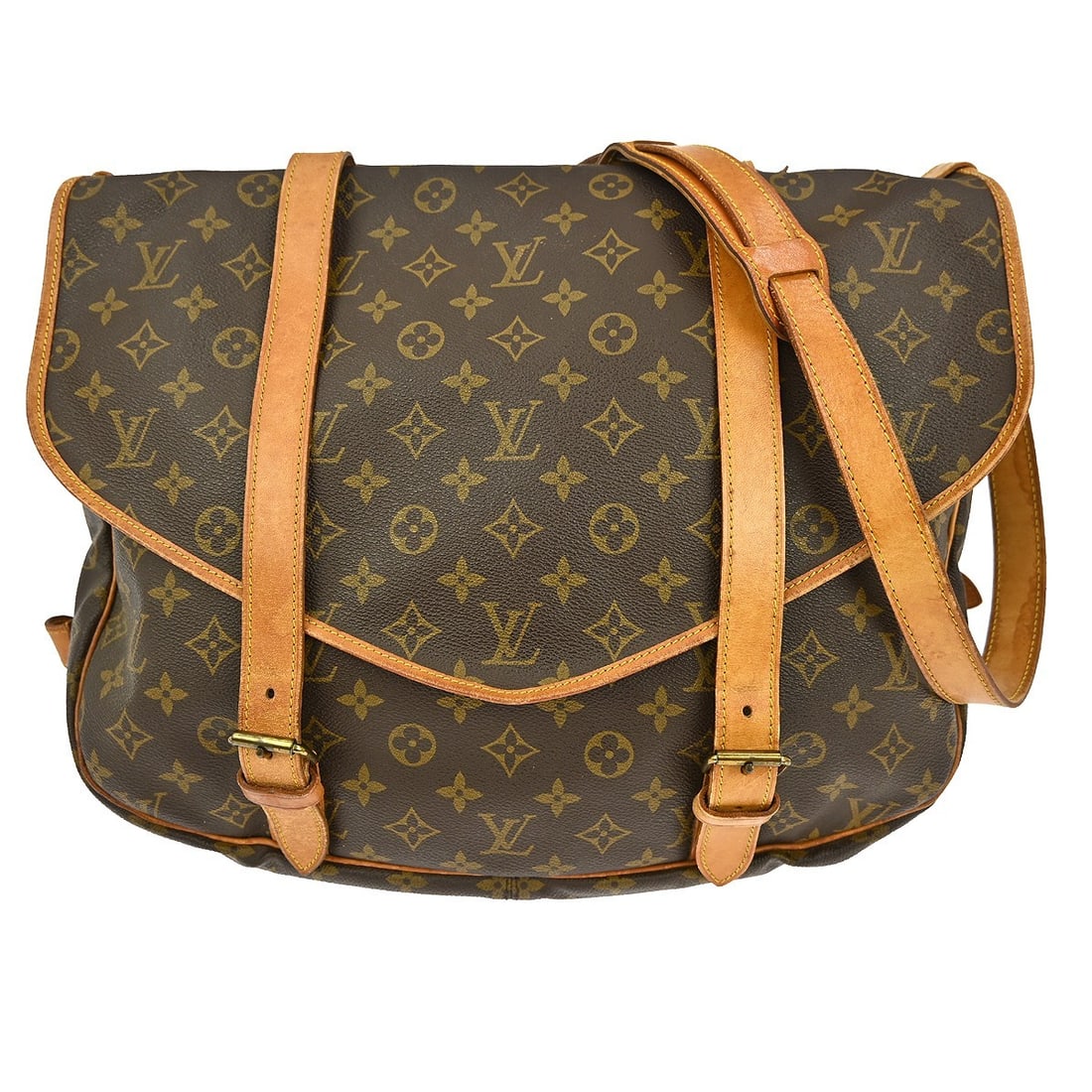 Louis Vuitton Monogram Saumur 43 Messenger Bag M42252 Vintage Style (1 of 9)
