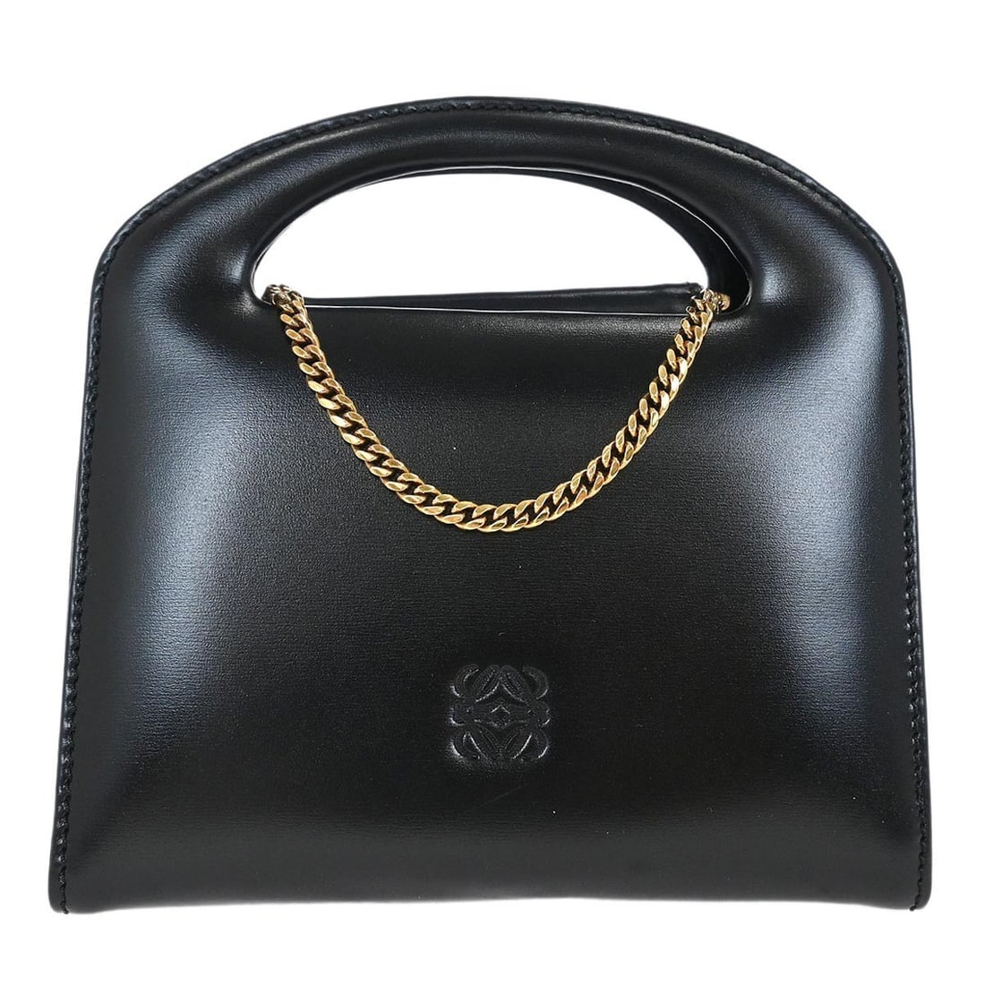 Loewe Black Calfskin Mini 2way Handbag with Double Handles (1 of 10)