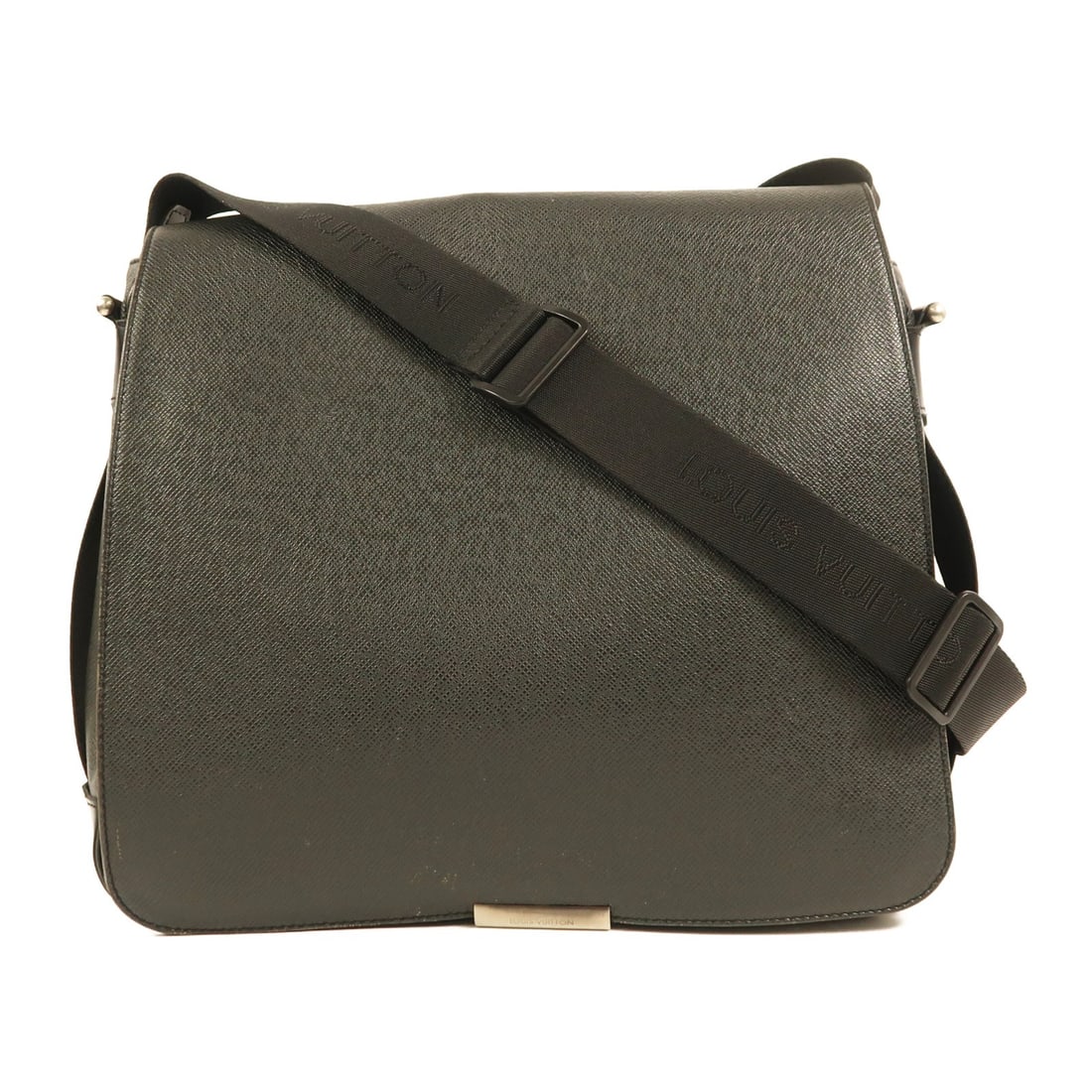 LOUIS VUITTON Victor Shoulder Bag M30142 Taiga Black Leather: LOUIS VUITTON Victor Shoulder Bag M30142 Taiga Black Leather Introducing the Louis Vuitton Victor Shoulder Bag, a stylish accessory crafted from premium leather in a sleek black finish. This shoulder