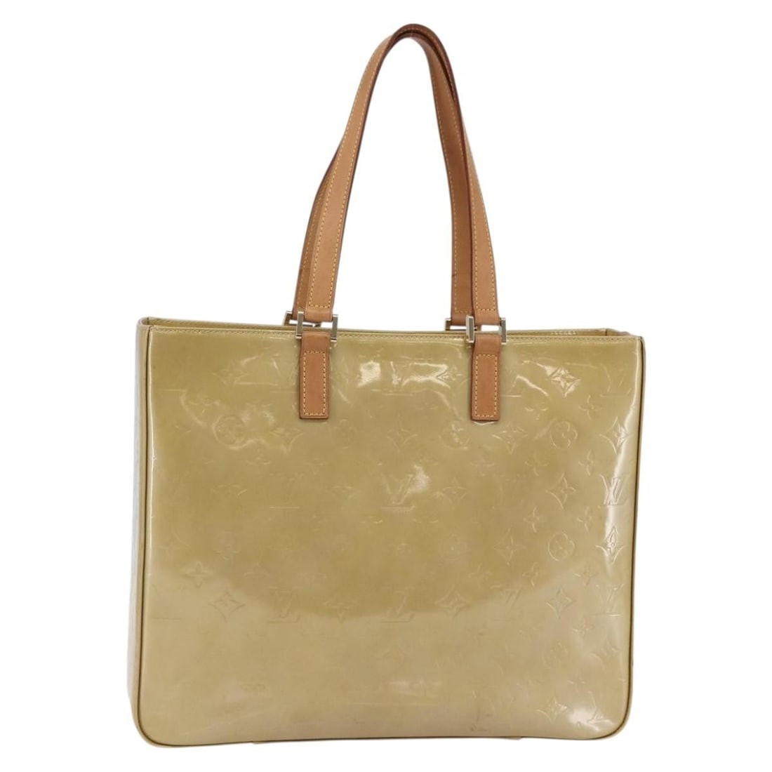 Columbus Tote Bag in Beige by Louis Vuitton: Columbus Tote Bag in Beige by Louis Vuitton This pre-owned Louis Vuitton Columbus tote bag in beige features a spacious and practical design. The bag is in good condition, with minor signs of use incl