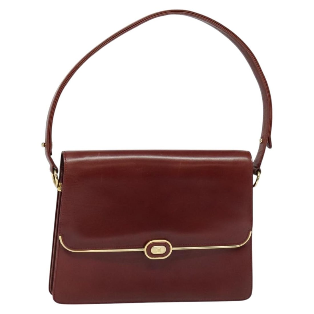Vintage Burgundy Bally Women's Shoulder Purse: Vintage Burgundy Bally Women's Shoulder Purse This Bally vintage shoulder bag features a burgundy exterior with gentle rubbing on the surface and shoulder strap, as well as some loss of shape on the s