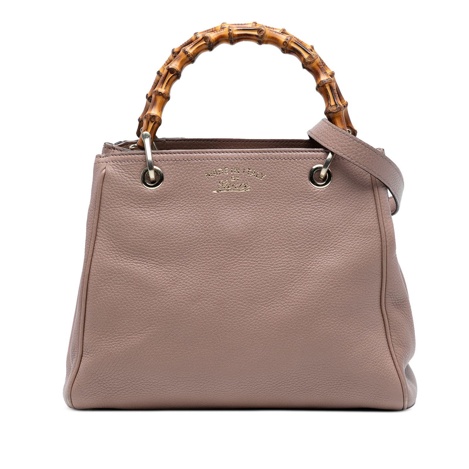 Gucci Small Calfskin Bamboo Shopper Satchel Brown Leather Bag: Gucci Small Calfskin Bamboo Shopper Satchel Brown Leather Bag Introducing the Gucci Small Calfskin Bamboo Shopper Satchel, a stylish and functional accessory crafted from high-quality leather. This so