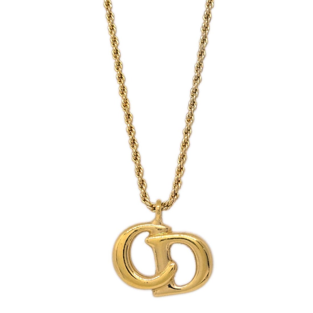 Vintage Christian Dior Gold Charm Pendant Necklace (1 of 4)