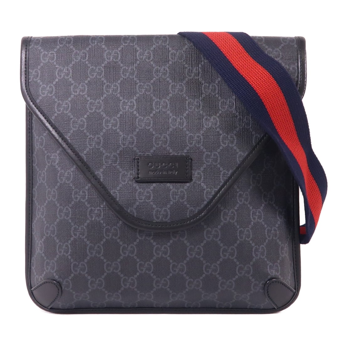 GUCCI GG Supreme Black Coated Canvas Messenger Shoulder Bag 599521 (1 of 14)