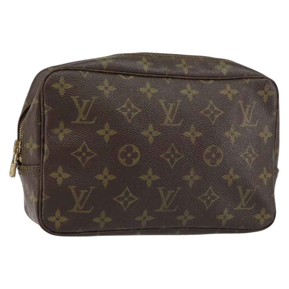 Multicolour Trousse Toilette Clutch Bag by Louis Vuitton: Multicolour Trousse Toilette Clutch Bag by Louis Vuitton This Louis Vuitton Trousse Toilette Multicolour is a pre-owned clutch bag designed for women. The bag shows signs of use, including surface rub