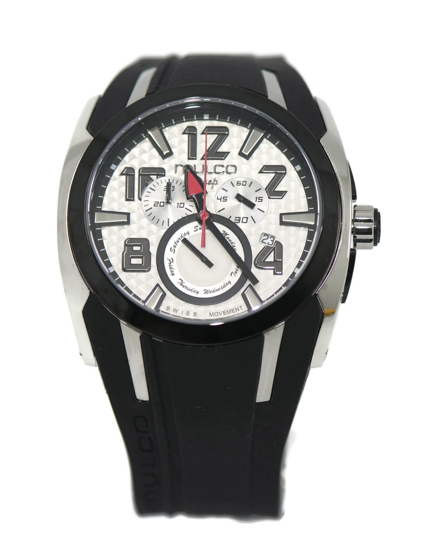 Mulco Deep Stainless Steel Quartz Watch MW117186021 with Box and Papers: Mulco Deep Stainless Steel Quartz Watch MW117186021 with Box and Papers Introducing the Mulco Deep Stainless Steel Watch MW117186021, a stylish and durable wristwatch designed for both functionality a