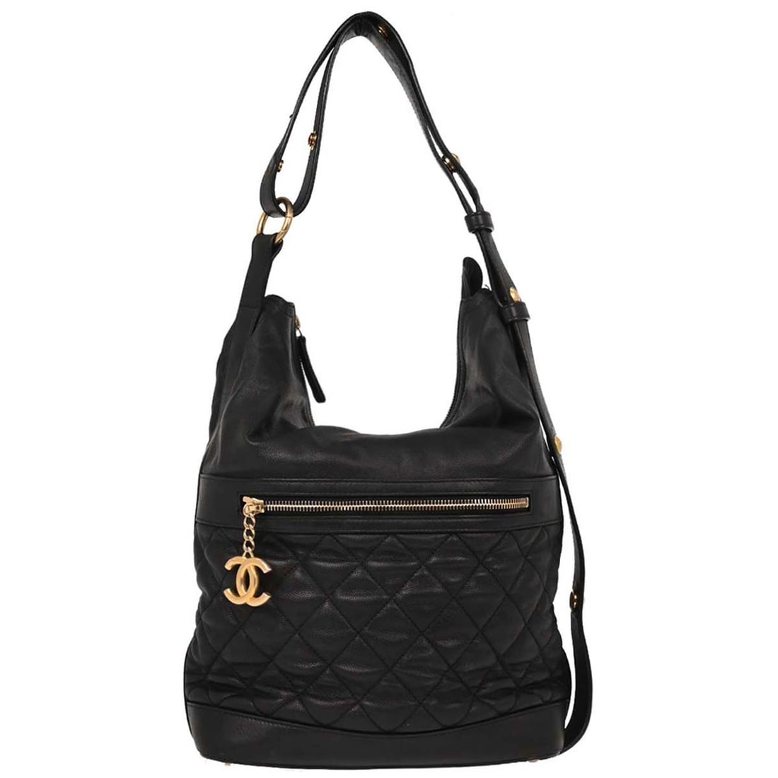 Black Hobo Handbag Chanel Casual Collection: Black Hobo Handbag Chanel Casual Collection This is a Chanel casual style hobo handbag in black. The bag is designed for women and features a spacious interior. It is in good condition overall, with s