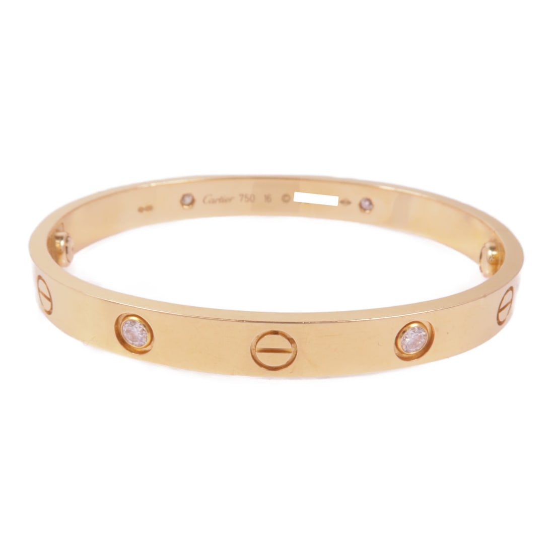 CARTIER Love Bracelet B6036000 Diamond 18K Yellow Gold (1 of 9)