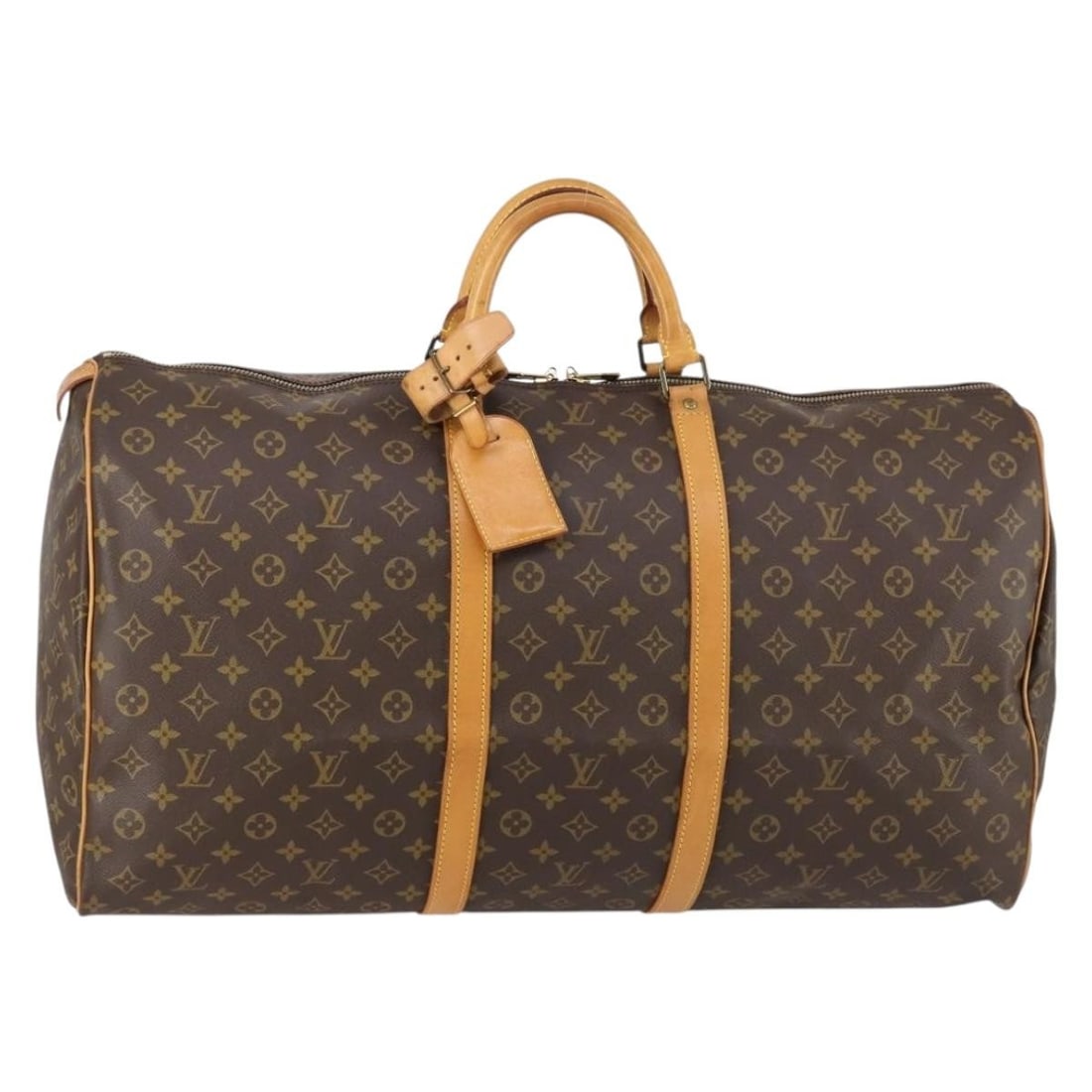 LOUIS VUITTON Monogram Keepall 60 Boston Bag M41422 Authenticated (1 of 18)