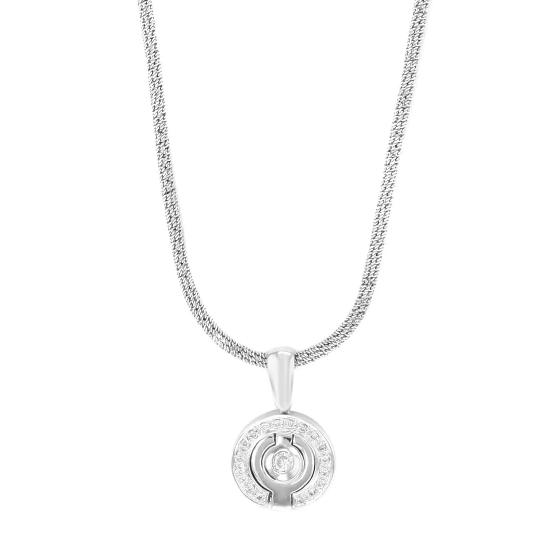 Rachel Koen Adjustable Diamond Pendant Necklace 14K White Gold 0.25ct: Rachel Koen Adjustable Diamond Pendant Necklace 14K White Gold 0.25ct Elevate your style with this exquisite Rachel Koen Diamond Ladies Pendant Necklace, beautifully crafted in 14K white gold. This st