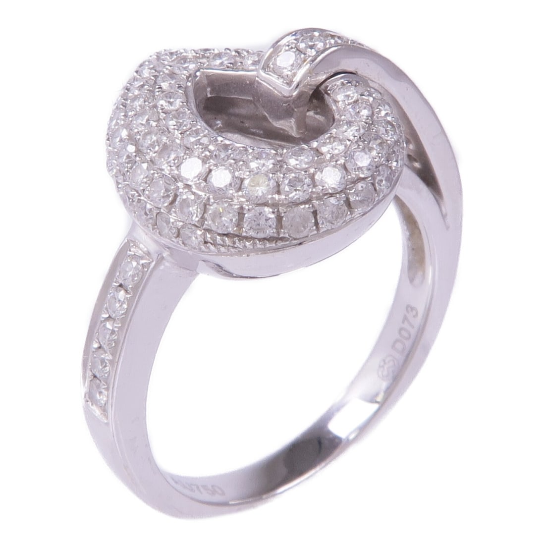 JEWELRY 18K White Gold Diamond Ring Size 6.5 (1 of 9)