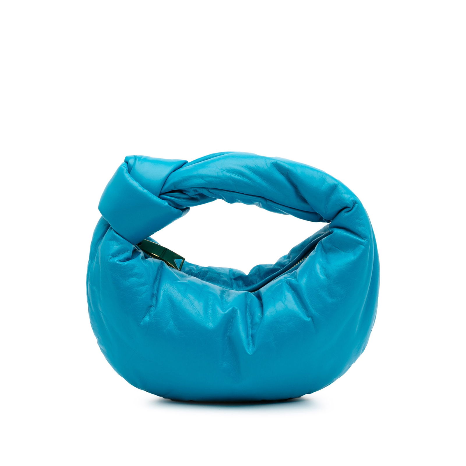 Bottega Veneta Mini Nappa Puffy Jodie Blue Leather Bag (1 of 10)