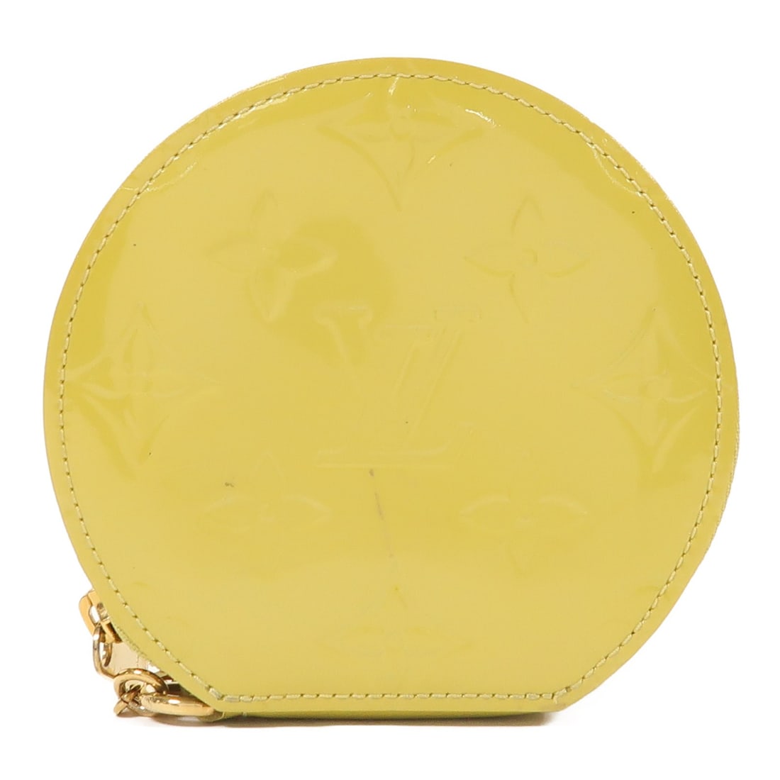 LOUIS VUITTON Monogram Vernis Yellow Coin Case M91412 (1 of 13)