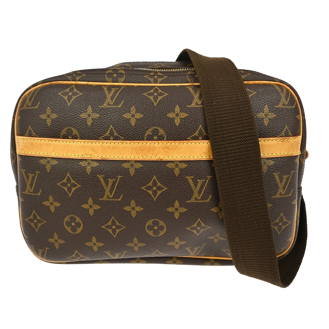 Louis Vuitton Reporter PM Monogram Shoulder Bag M45254 Brown (1 of 8)