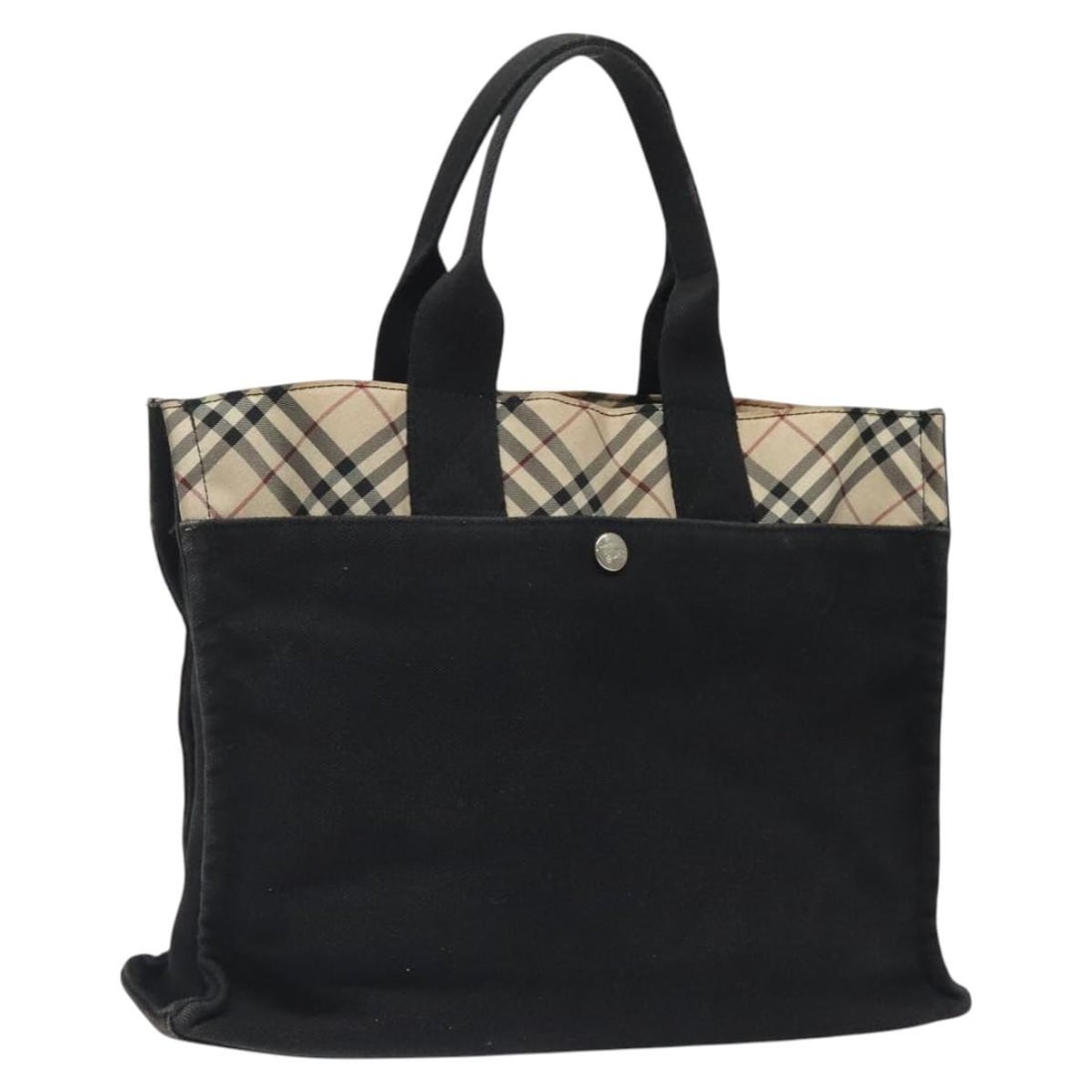 Tote Bag in Nova Check Pattern by Burberry Black (1 of 1)