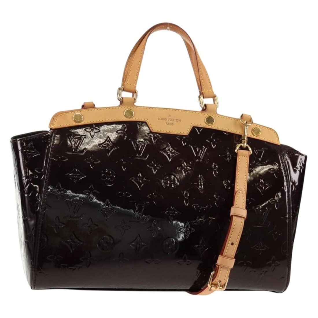 Louis Vuitton Vernis Blair MM brown pre-owned handbag: Louis Vuitton Vernis Blair MM brown pre-owned handbag This pre-owned Louis Vuitton Vernis Blair MM handbag features a brown finish and is designed for women. It is in excellent condition with minor si