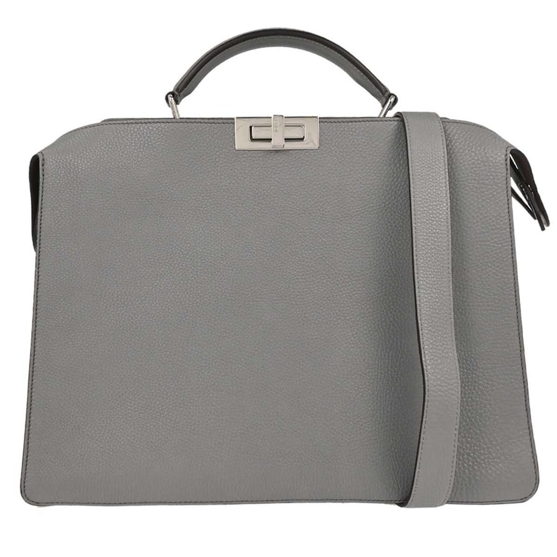 Gray Fendi Peekaboo ISeeU Women's Briefcase Bag: Gray Fendi Peekaboo ISeeU Women's Briefcase Bag This is a Fendi Peekaboo ISeeU briefcase in gray, designed for female use. It is in very good, un-used condition both inside and out, with no odors. The