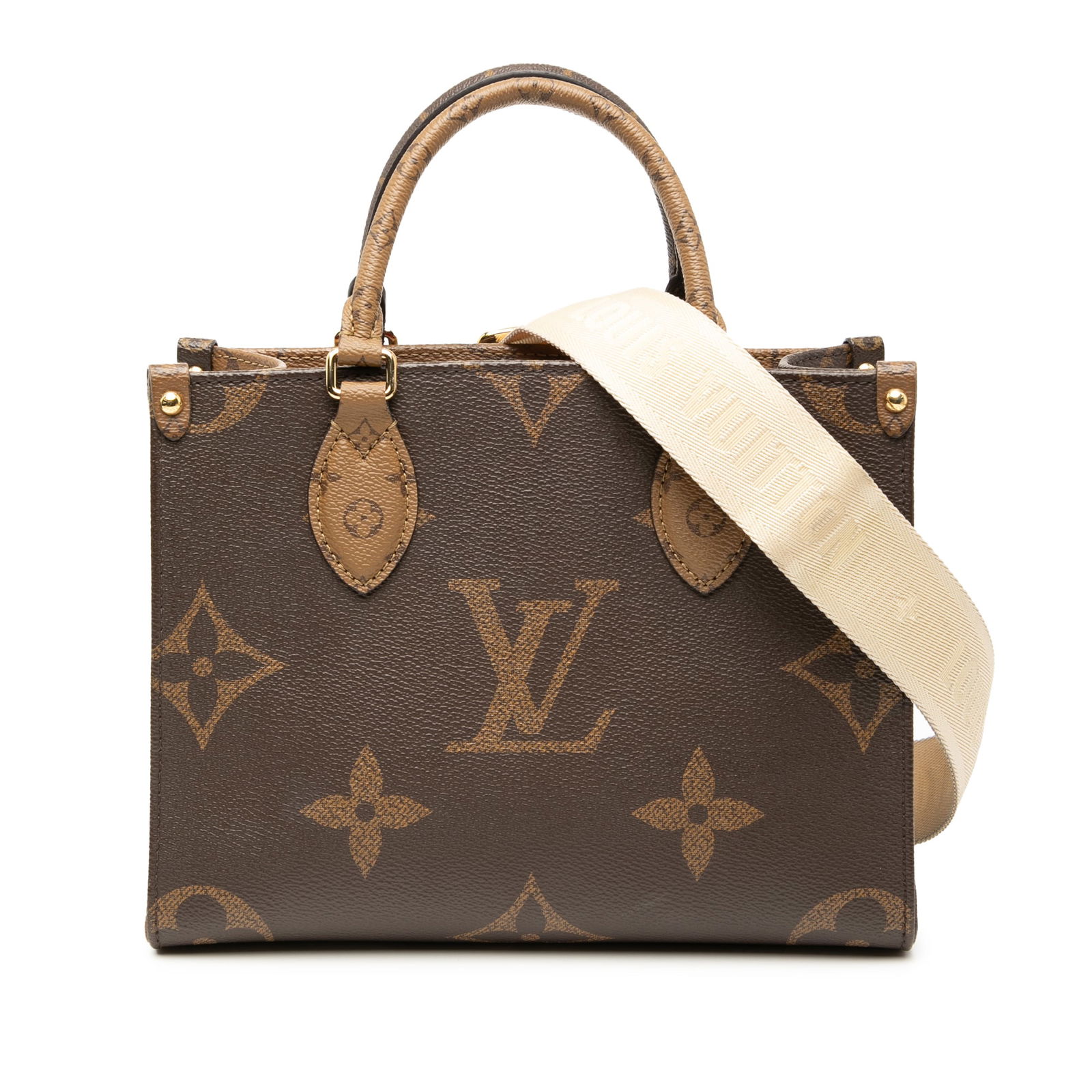 Louis Vuitton OnTheGo PM Monogram Reverse Giant Canvas Shoulder Bag (1 of 7)