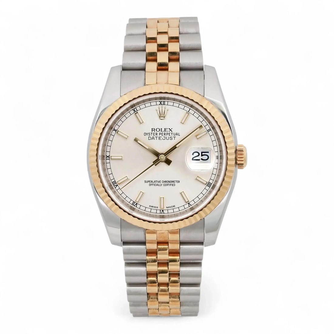 Rolex Datejust 116233 36mm Steel Gold Silver Dial Luxury Watch (1 of 7)